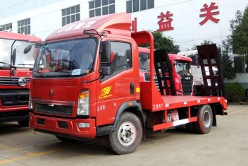 重汽豪沃藍牌平板運輸車