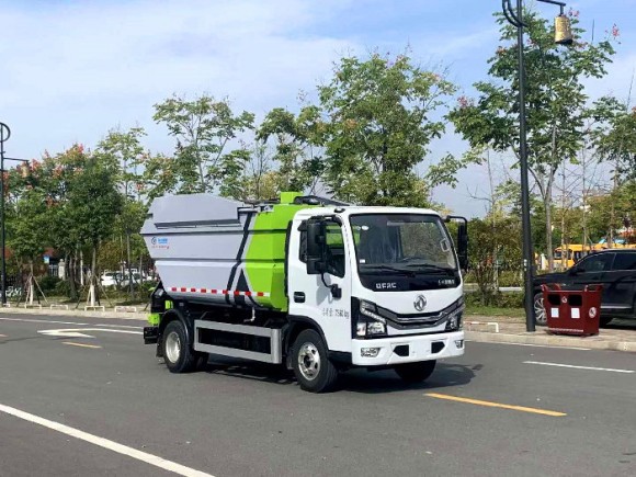 國六東風(fēng)多利卡無泄漏掛桶垃圾車
