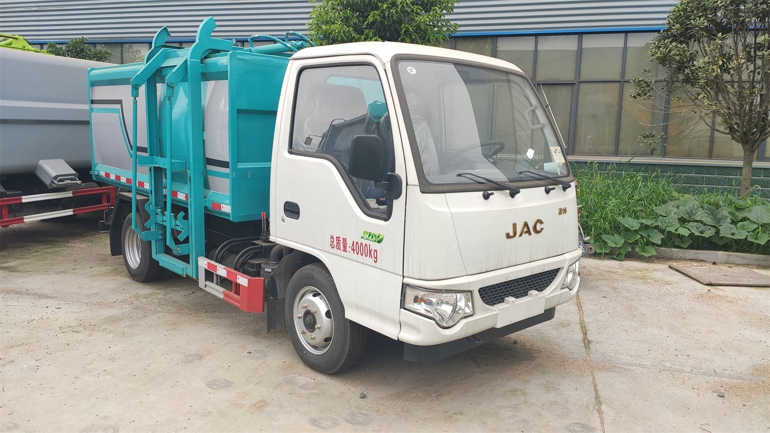 國六藍牌江淮康玲X1掛桶垃圾車