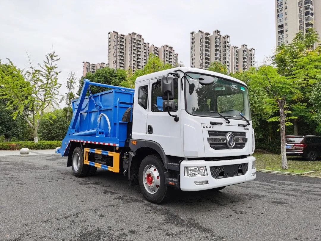 國六東風(fēng)10方擺臂式垃圾車