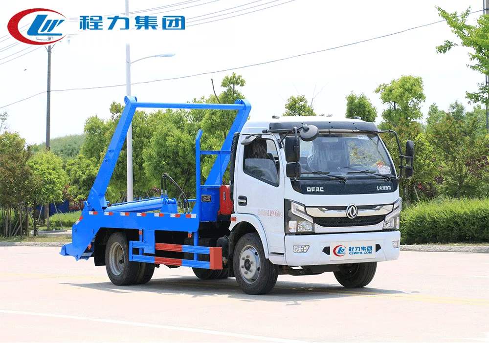 國六東風(fēng)6-8方擺臂式垃圾車