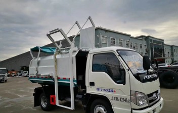 國六福田4方小卡之星3對接垃圾車