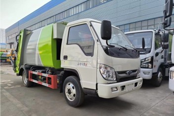 福田小卡5.5方藍牌壓縮垃圾車