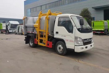 國六福田3方側(cè)裝壓縮垃圾車