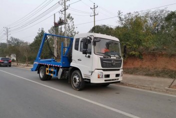 國六東風天錦12方擺臂垃圾車